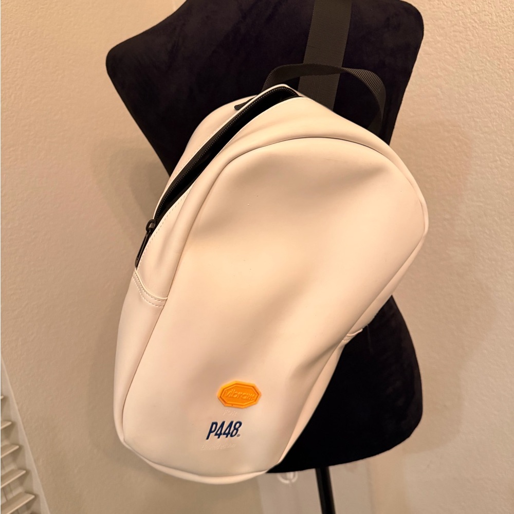 P448 Vibram Collab White Limited sling Crossbody Backpack